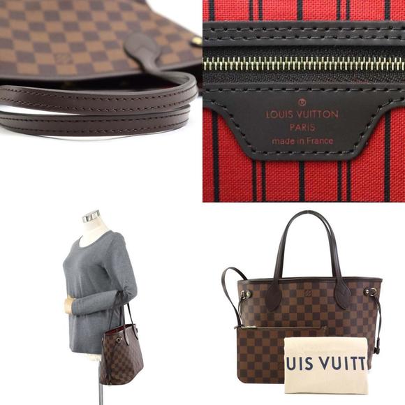 Louis Vuitton LOUIS VUITTON Handbag Tote Bag Damier Neverfull PM Canvas Ebene... - Picture 5 of 5